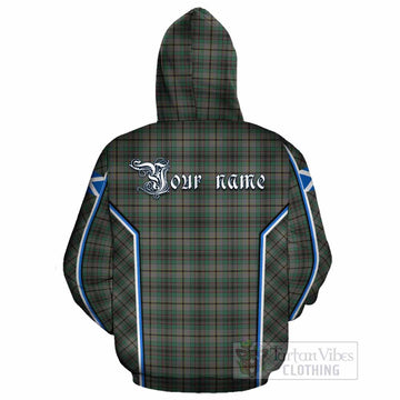 Craig Tartan Crest Cotton Hoodie Scotland Coat of Arm Flag Style