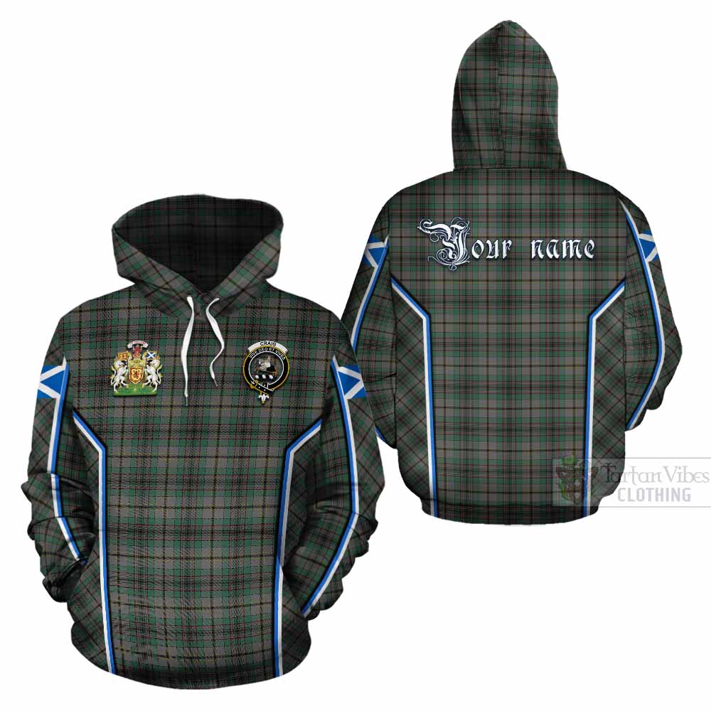 Craig Tartan Crest Cotton Hoodie Scotland Coat of Arm Flag Style - Tartan Vibes Clothing