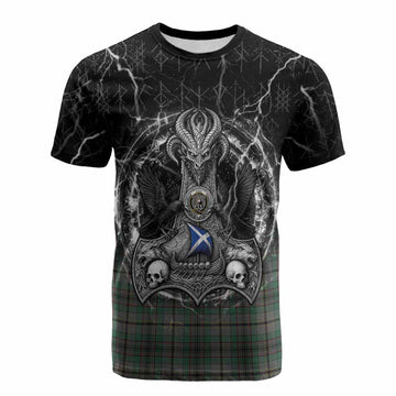 Craig Tartan Crest Cotton T-shirt Celtic Odin's Raven Legacy