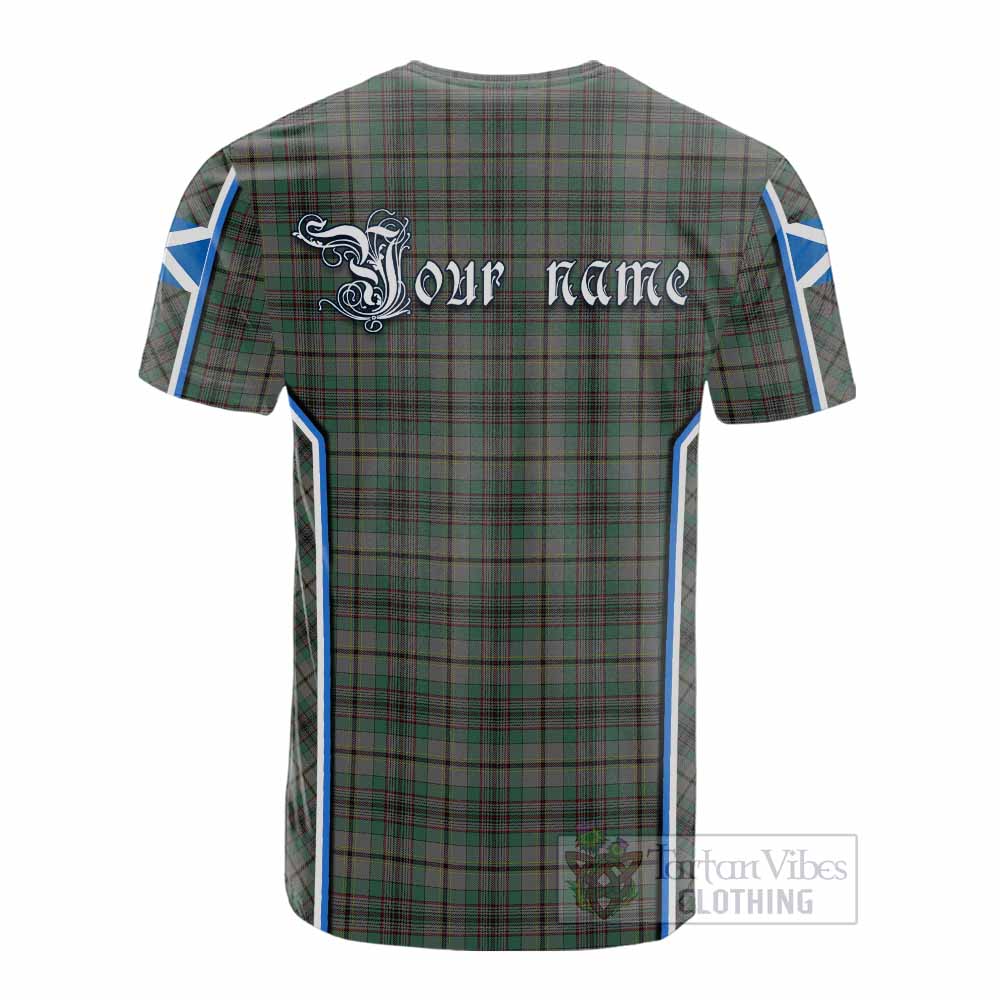 Craig Tartan Crest Cotton T-shirt Scotland Coat of Arm Flag Style - Tartan Vibes Clothing