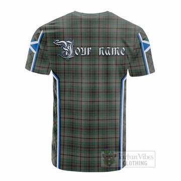 Craig Tartan Crest Cotton T-shirt Scotland Coat of Arm Flag Style - Tartan Vibes Clothing