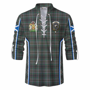 Craig Tartan Crest Ghillie Kilt Shirt Scotland Coat of Arm Flag Style