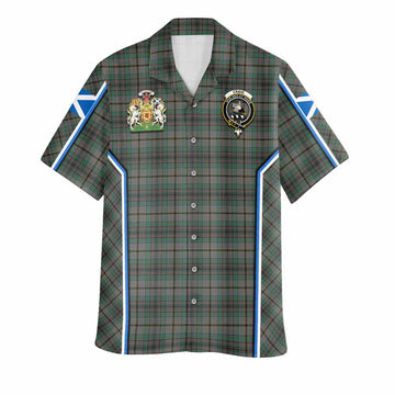 Craig Tartan Crest Hawaiian Shirt Scotland Coat of Arm Flag Style - Tartan Vibes Clothing