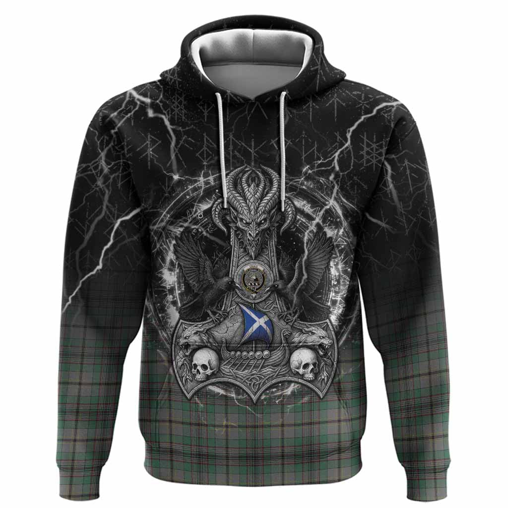 Craig Tartan Crest Hoodie Celtic Odin's Raven Legacy