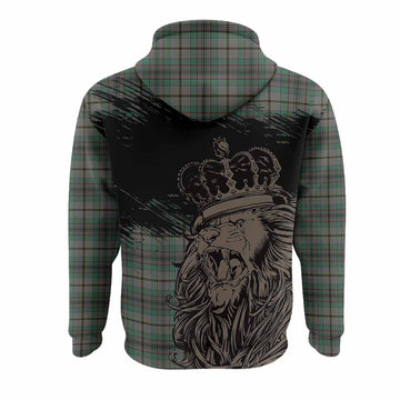 Craig Tartan Crest Hoodie Crowned Lion Heritage Style