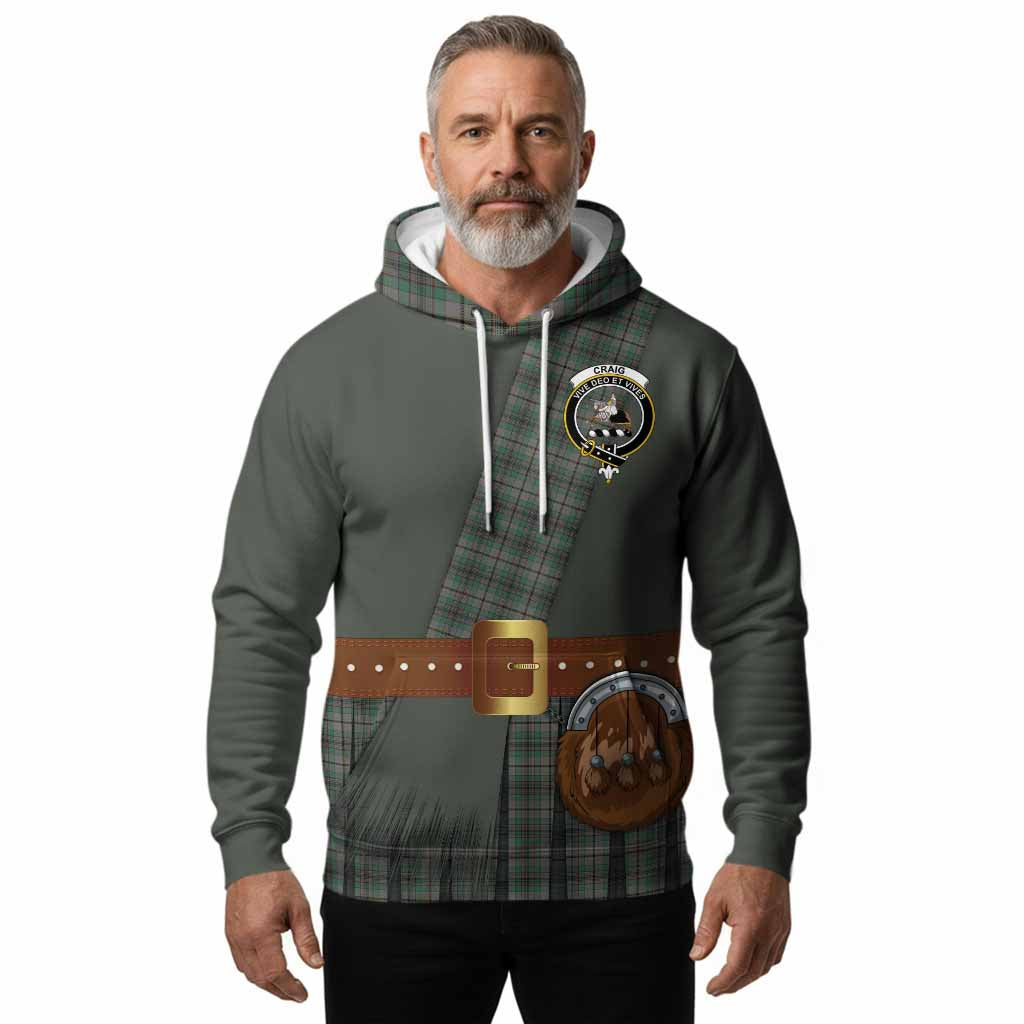 Craig Tartan Crest Hoodie Kilt Costume Style