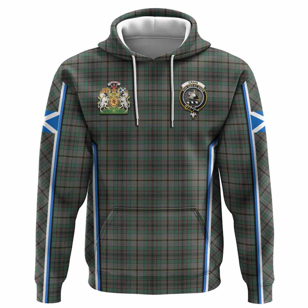 Craig Tartan Crest Hoodie Scotland Coat of Arm Flag Style - Tartan Vibes Clothing