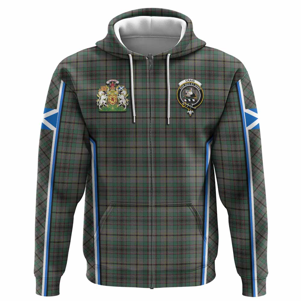 Craig Tartan Crest Hoodie Scotland Coat of Arm Flag Style - Tartan Vibes Clothing