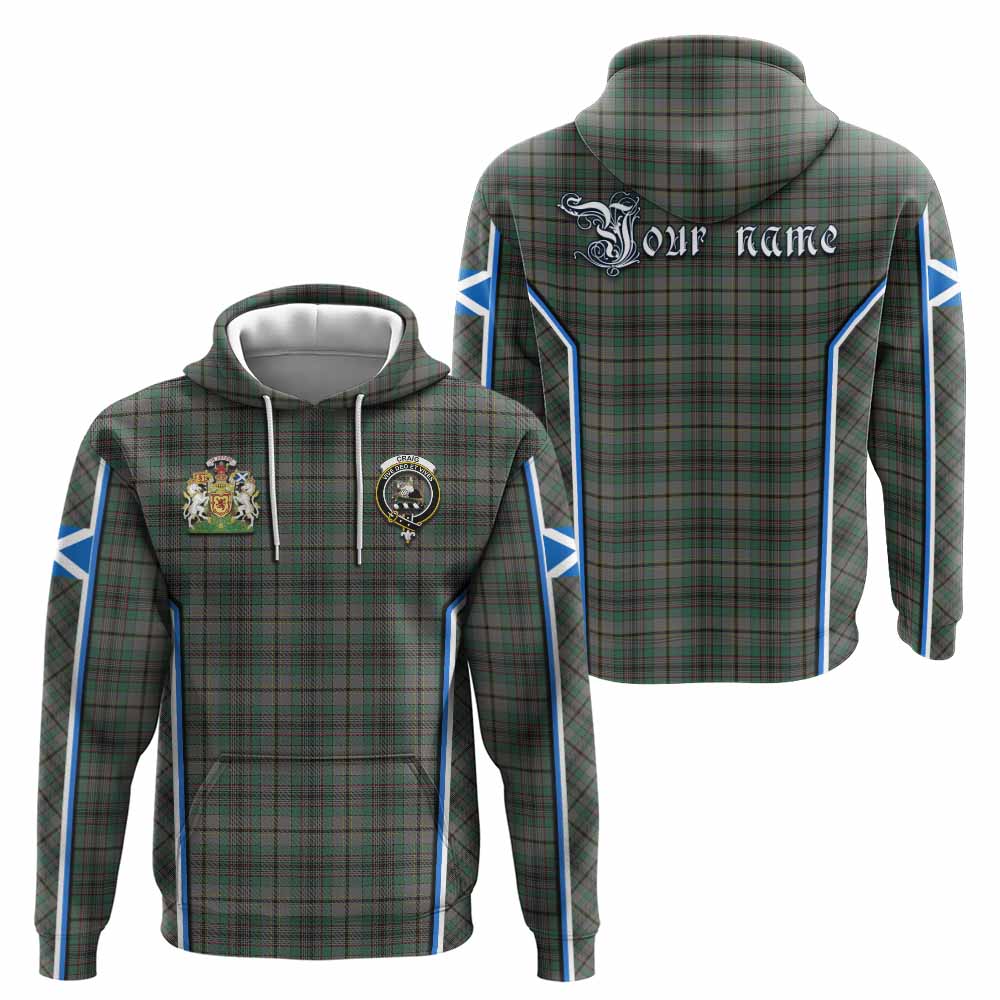 Craig Tartan Crest Hoodie Scotland Coat of Arm Flag Style - Tartan Vibes Clothing