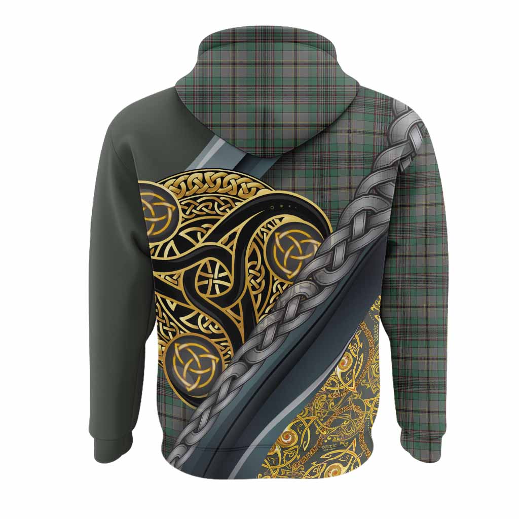 Craig Tartan Crest Hoodie Scottish Triskele Celtic