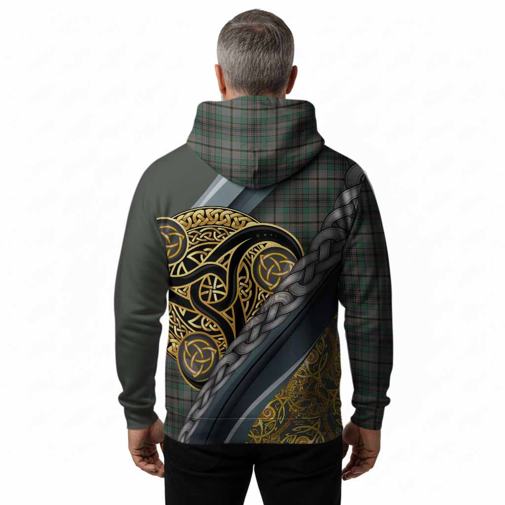 Craig Tartan Crest Hoodie Scottish Triskele Celtic
