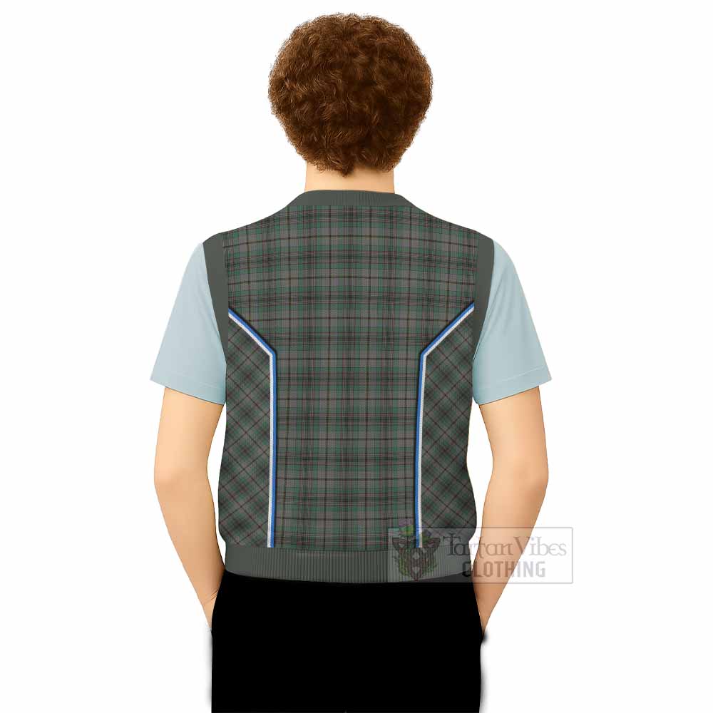 Craig Tartan Crest Knitted V-Neck Vest Scotland Coat of Arm Flag Style - Tartan Vibes Clothing