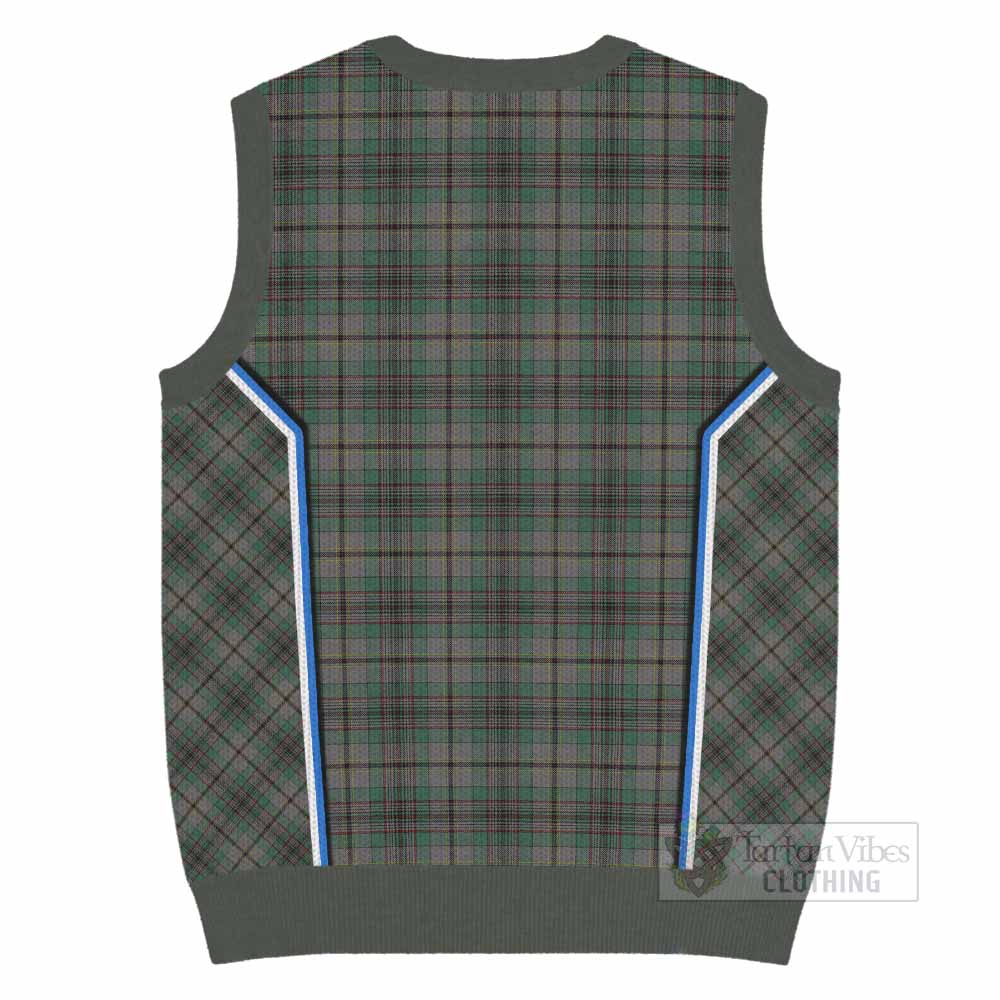 Craig Tartan Crest Knitted V-Neck Vest Scotland Coat of Arm Flag Style - Tartan Vibes Clothing