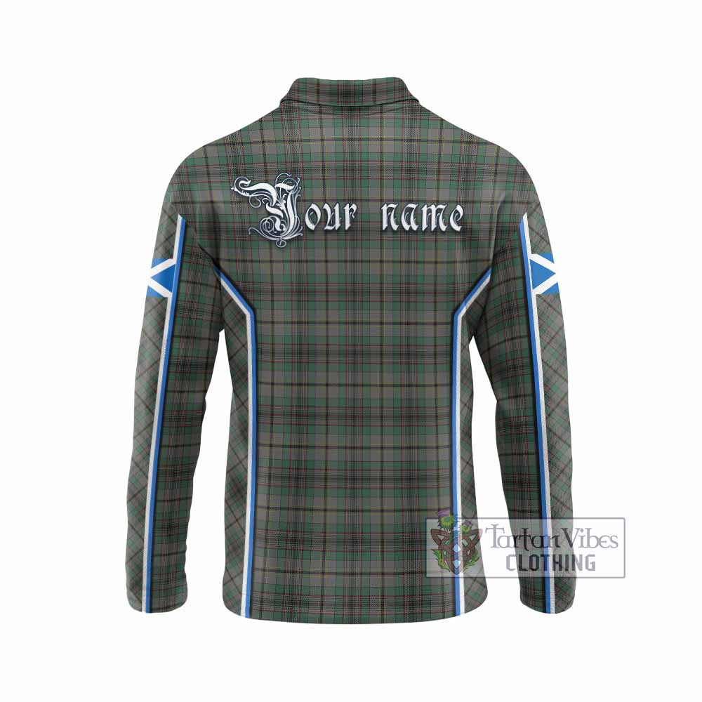 Craig Tartan Crest Long Sleeve Polo Shirt Scotland Coat of Arm Flag Style - Tartan Vibes Clothing