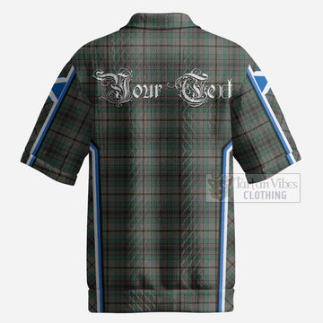 Craig Tartan Crest Men’s Polo Sweater Top Scotland Coat of Arm Flag Style