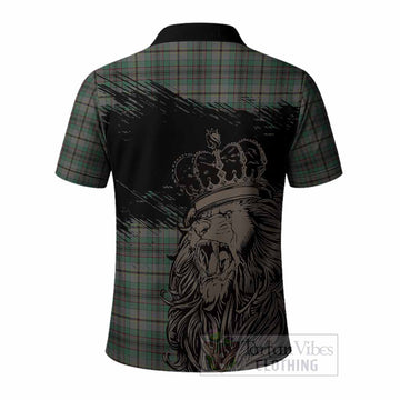 Craig Tartan Crest Polo Shirt Crowned Lion Heritage Style