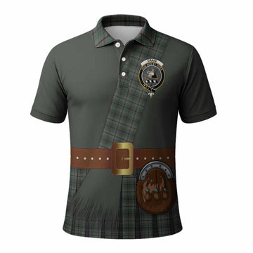 Craig Tartan Crest Polo Shirt Kilt Costume Style