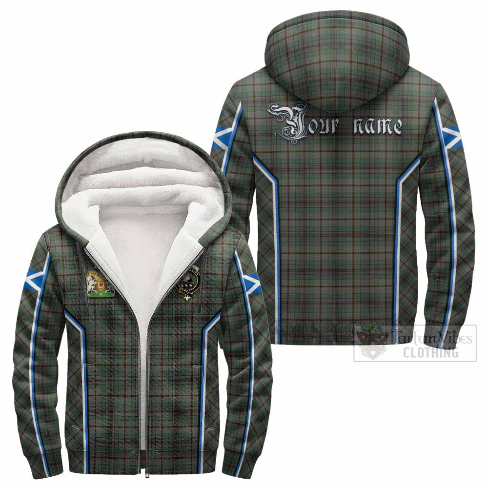 Craig Tartan Crest Sherpa Hoodie Scotland Coat of Arm Flag Style - Tartan Vibes Clothing