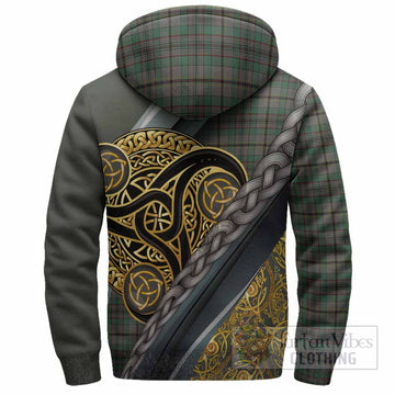 Craig Tartan Crest Sherpa Hoodie Scottish Triskele Celtic