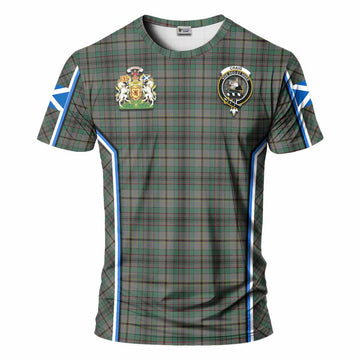 Craig Tartan Crest T-shirt Scotland Coat of Arm Flag Style