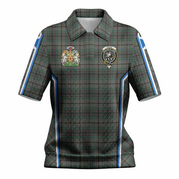 Craig Tartan Crest Women’s Polo Sweater Top Scotland Coat of Arm Flag Style