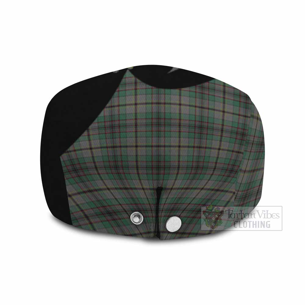 Craig Tartan Family Crest Flat Cap, Jeff Cap Scotland Thistle Floral