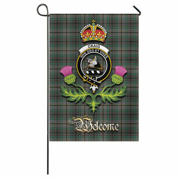 Craig Tartan Family Crest Garden Flag Royal Thistle Welcome Style