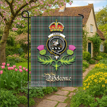 Craig Tartan Family Crest Garden Flag Royal Thistle Welcome Style