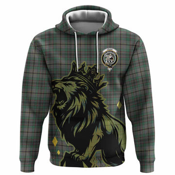 Craig Tartan Family Crest Hoodie Crowned Lion Roaring