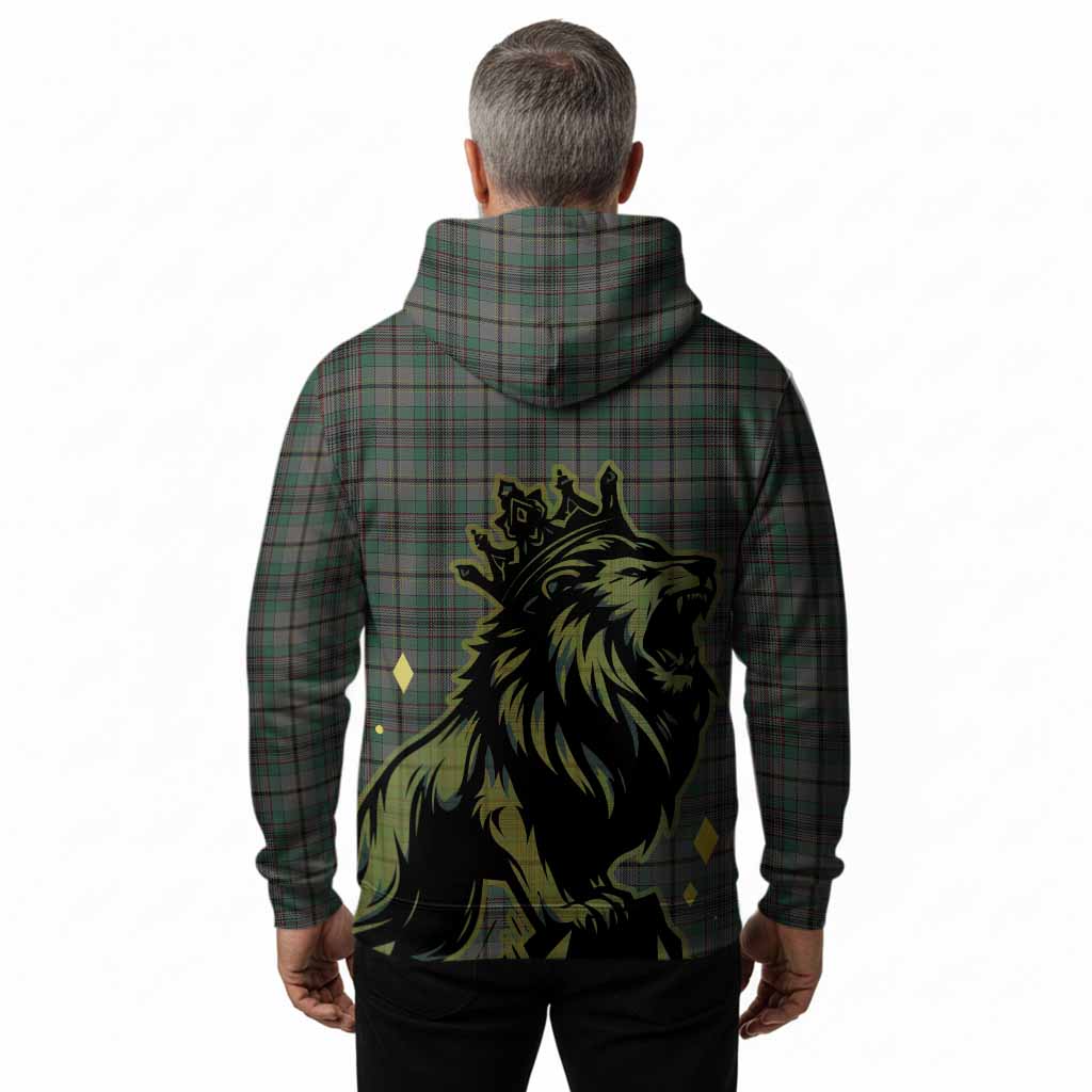 Craig Tartan Family Crest Hoodie Crowned Lion Roaring
