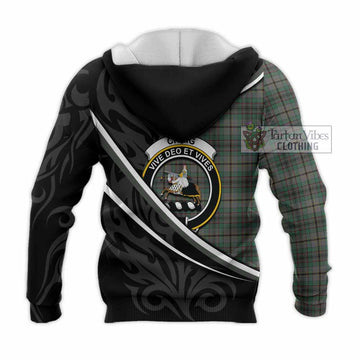 Craig Tartan Family Crest Knitted Hoodie Celtic Scottish Thistle Floral