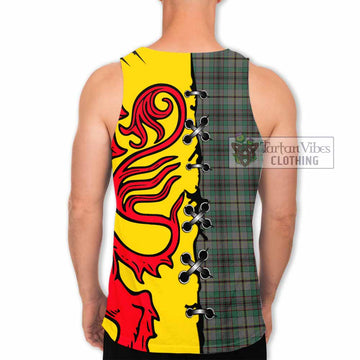 Craig Tartan Family Crest Men Tank Top Lion Rampant Honor