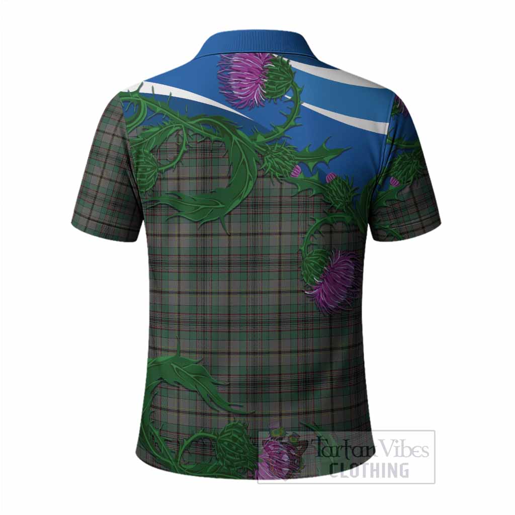 Craig Tartan Family Crest Polo Shirt Thistle in Minimalism