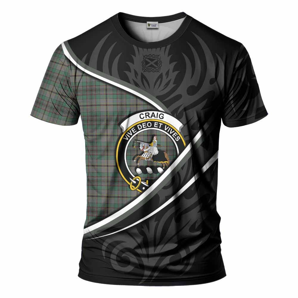 Craig Tartan Family Crest T-shirt Celtic Scottish Thistle Floral - Tartan Vibes Clothing