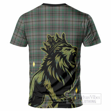 Craig Tartan Family Crest T-Shirt Crowned Lion Roaring
