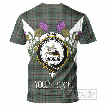 Craig Tartan Family Crest T-Shirt Scottish Burns Night Thistle Floral