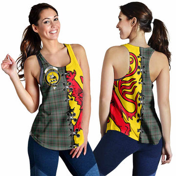 Craig Tartan Family Crest Women Racerback Tanks Lion Rampant Honor - Tartan Vibes Clothing