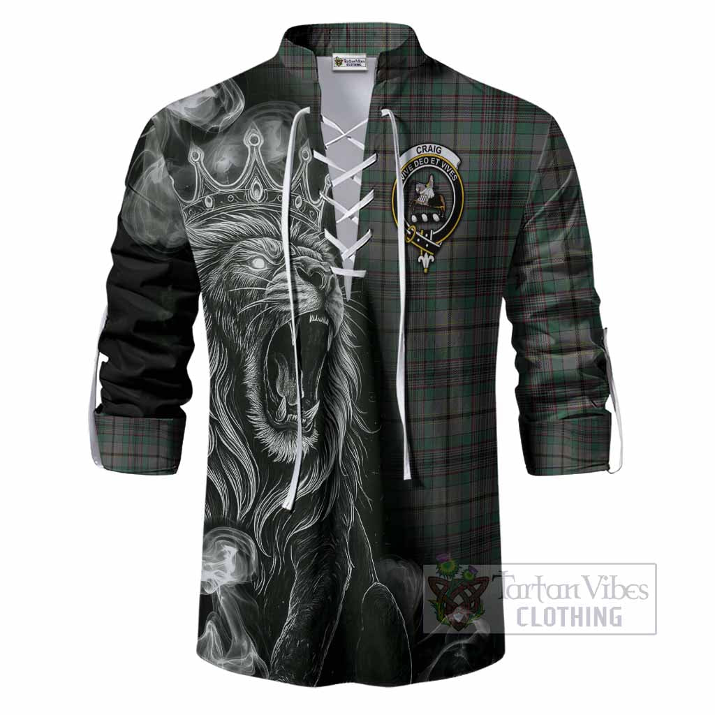 Craig Tartan Ghillie Shirt Roaring Lion Heritage