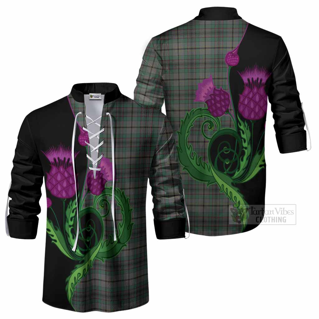 Craig Tartan Ghillie Shirt Traditional Scottish Thistle
