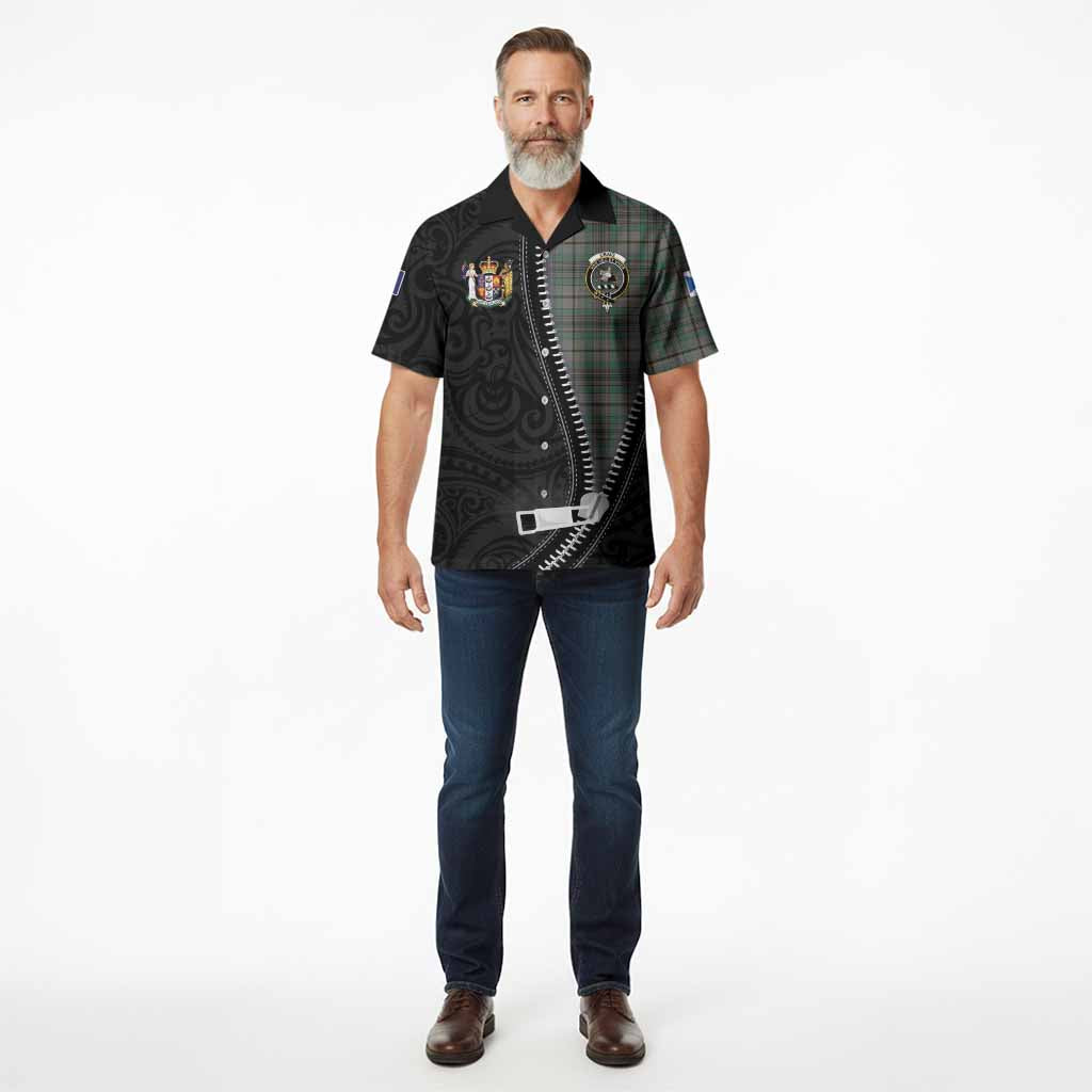 Craig Tartan Hawaiian Shirt New Zealand Pattern Unique Zipper Stylized