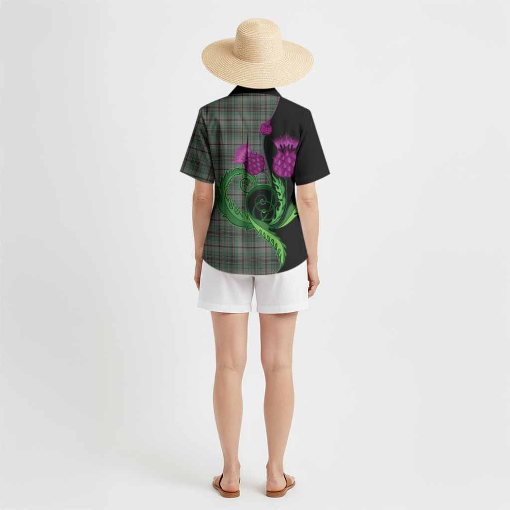 Craig Tartan Hawaiian Shirt Traditional Scottish Thistle