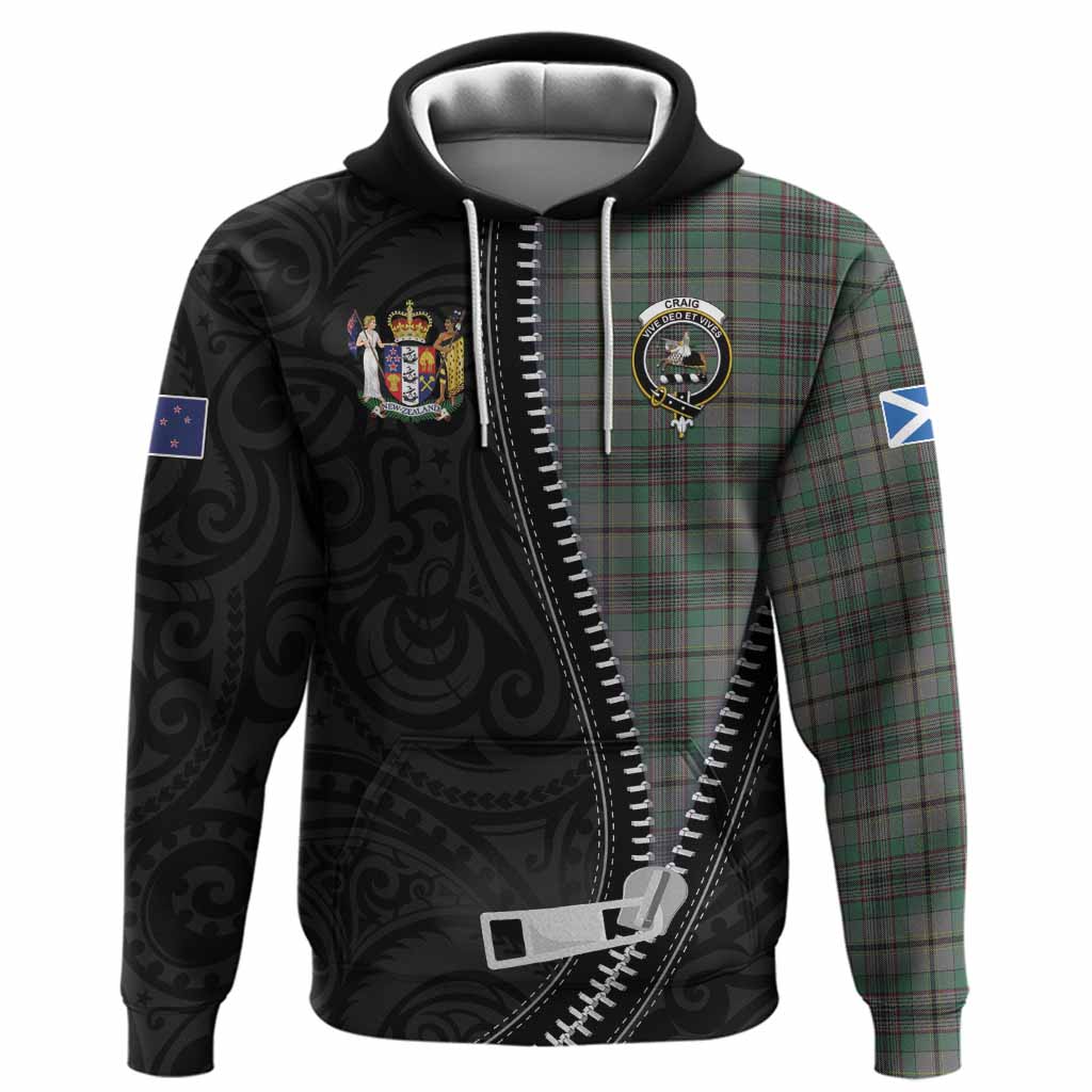 Craig Tartan Hoodie New Zealand Pattern Unique Zipper Stylized