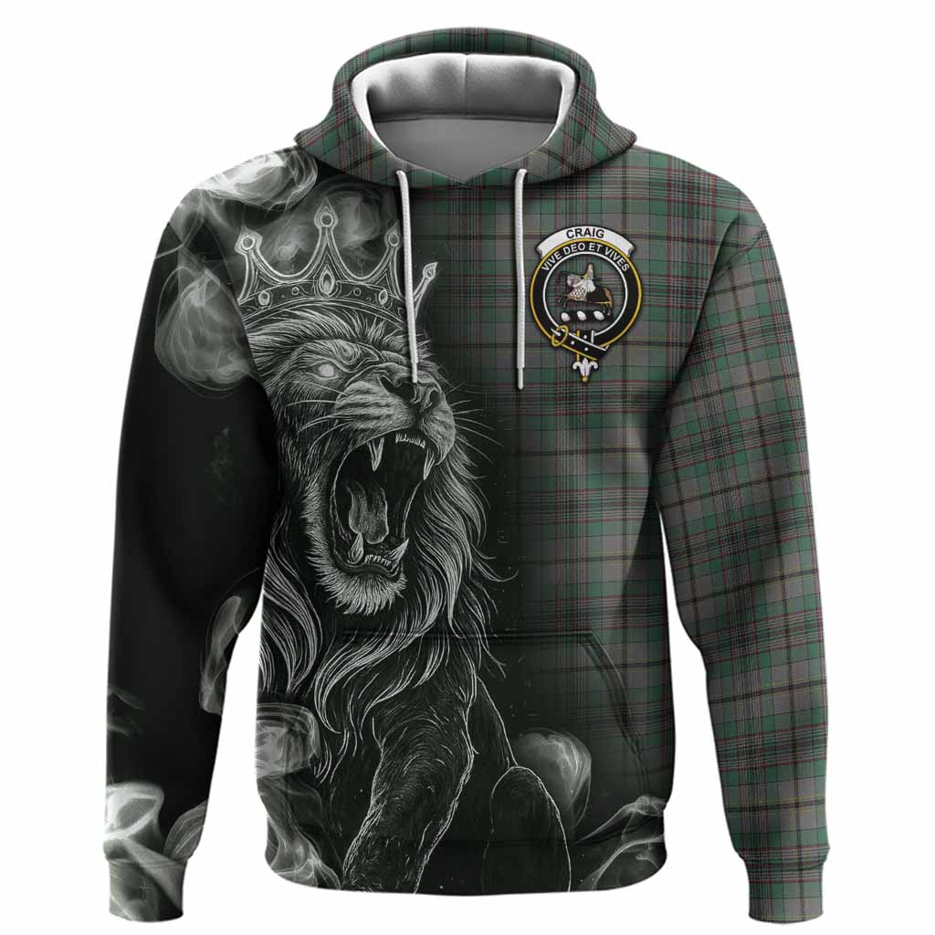 Craig Tartan Hoodie Roaring Lion Heritage