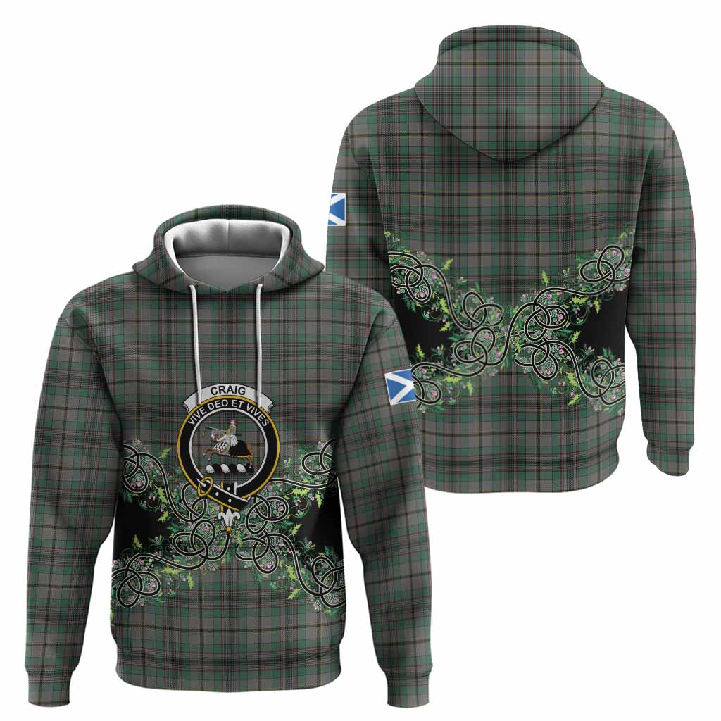 Craig Tartan Hoodie Thistle Scottish Spirit