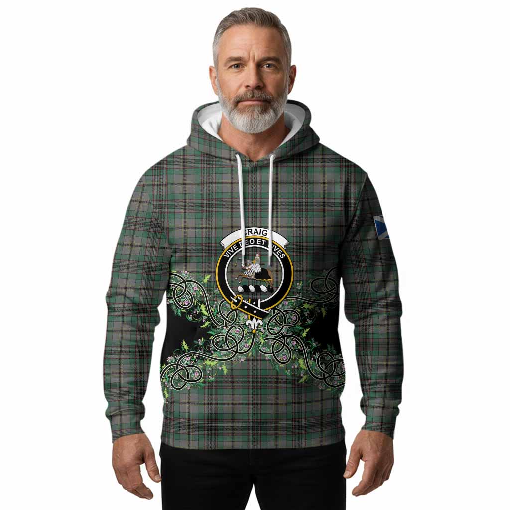 Craig Tartan Hoodie Thistle Scottish Spirit