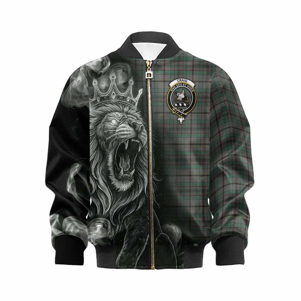 Craig Tartan Kid Bomber Jacket Roaring Lion Heritage