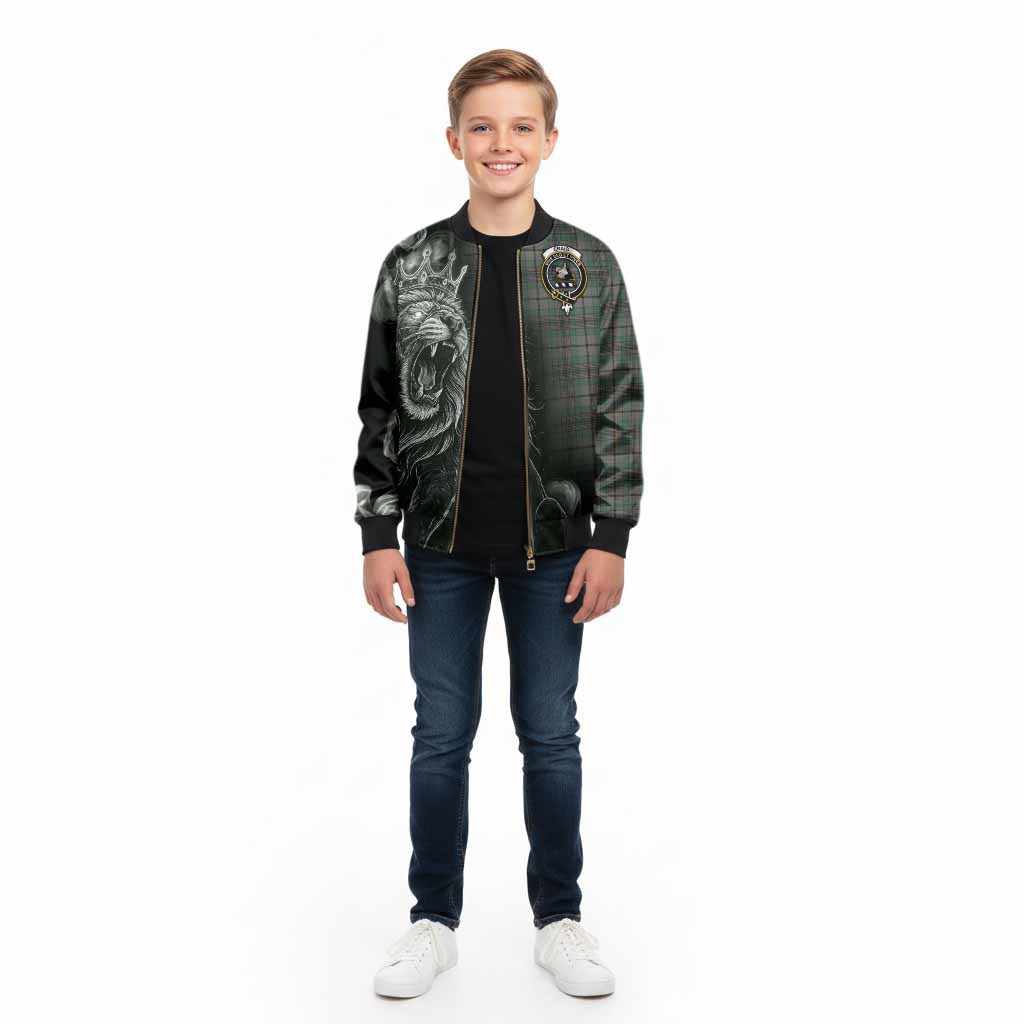 Craig Tartan Kid Bomber Jacket Roaring Lion Heritage