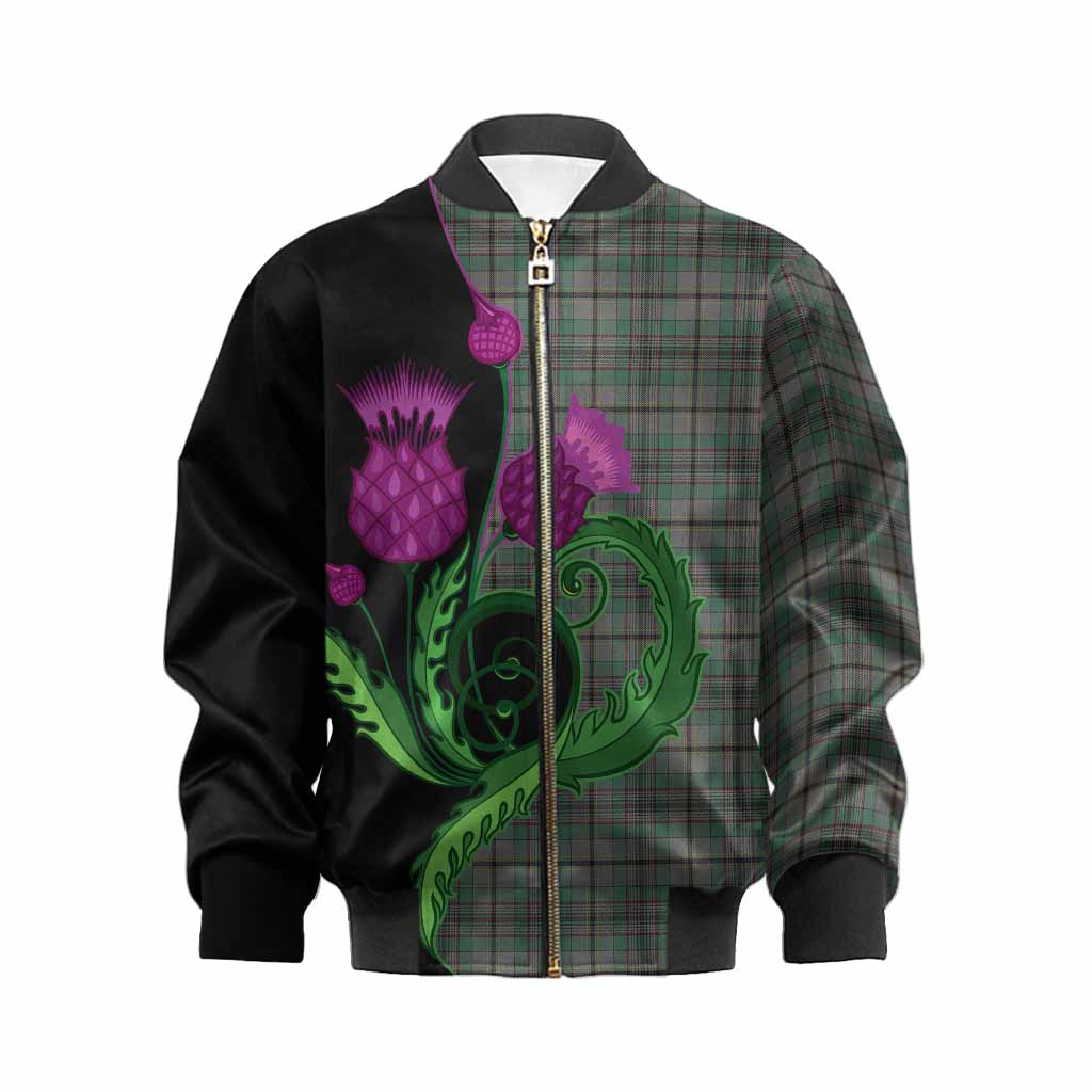 Craig Tartan Kid Bomber Jacket Traditional Scottish Thistle