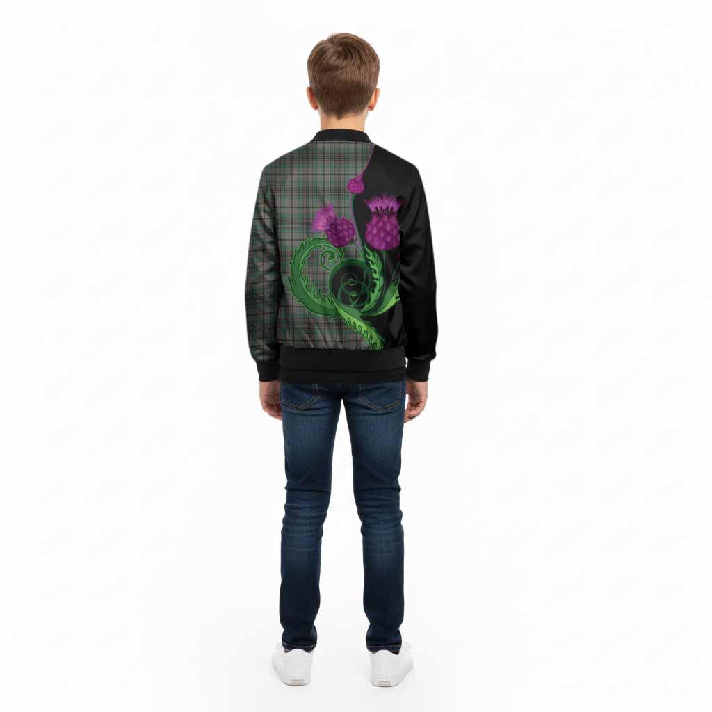 Craig Tartan Kid Bomber Jacket Traditional Scottish Thistle
