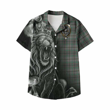 Craig Tartan Kid Hawaiian Shirt Roaring Lion Heritage